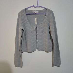 Joe Fresh Light Gray Women's Cardigan